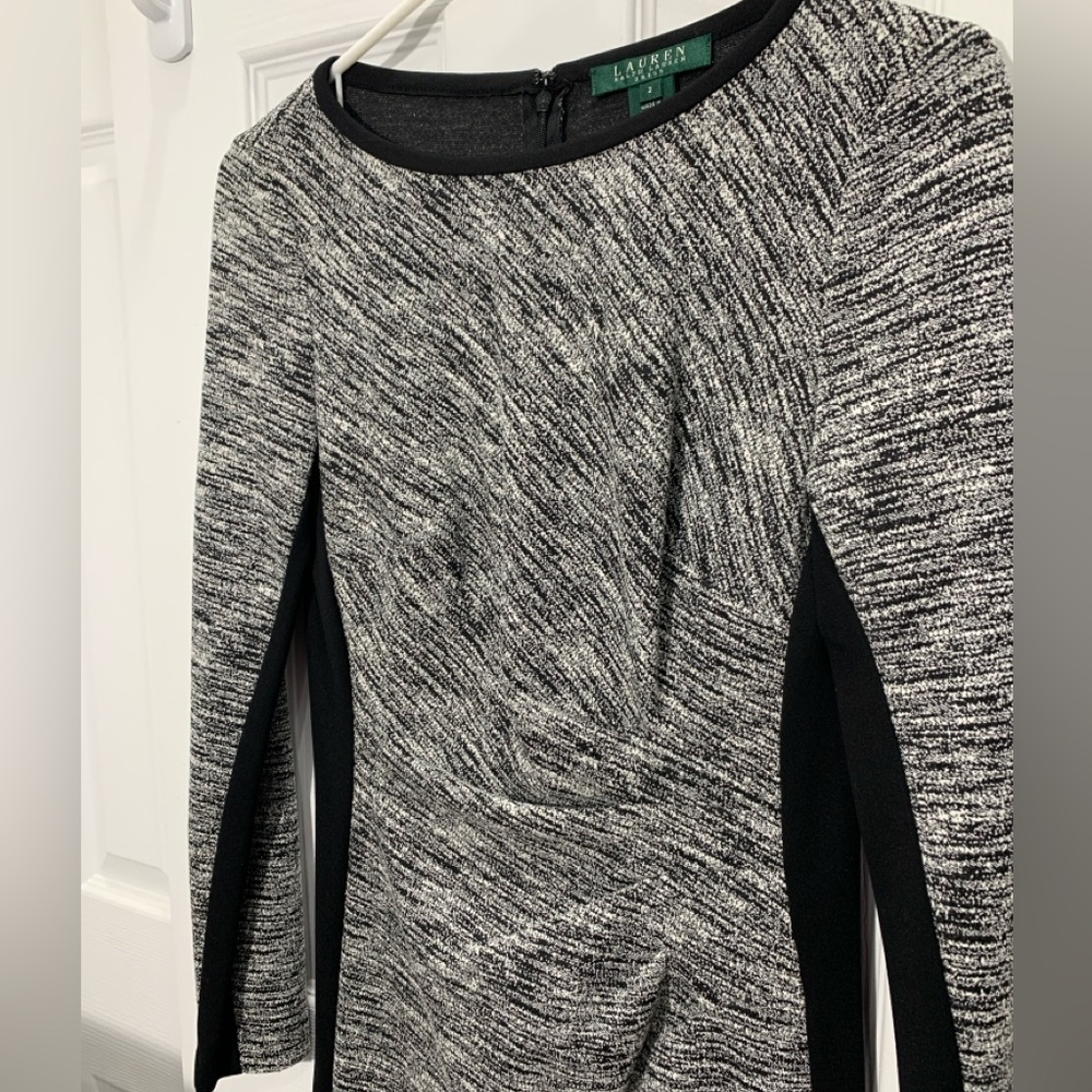 Ralph Lauren Long Sleeve Cocktail / Evening Dress, Form Fitting